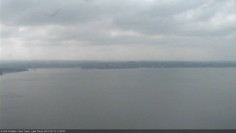 Lake Travis webcam, February 13, 2017 12:40 PM CT