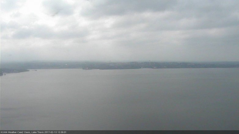 Lake Travis webcam, February 13, 2017 12:45 PM CT