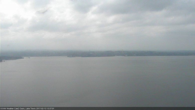 Lake Travis webcam, February 13, 2017 12:55 PM CT