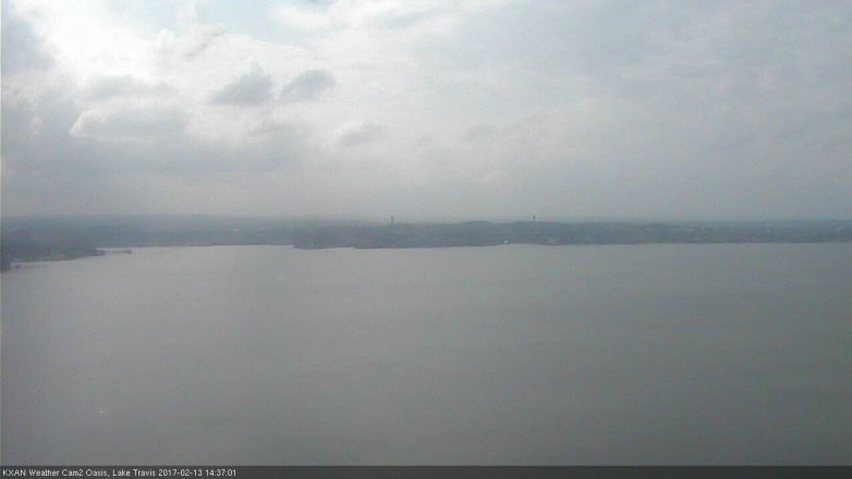 Lake Travis webcam, February 13, 2017 1:50 PM CT