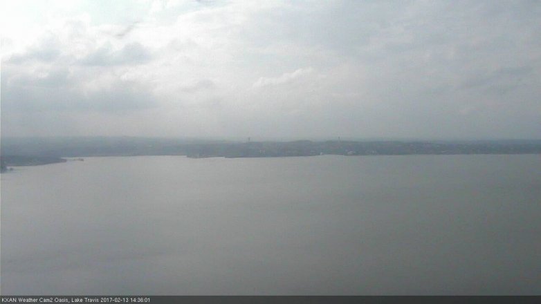 Lake Travis webcam, February 13, 2017 2:00 PM CT