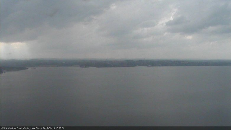 Lake Travis webcam, February 13, 2017 2:10 PM CT