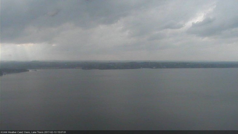 Lake Travis webcam, February 13, 2017 2:20 PM CT