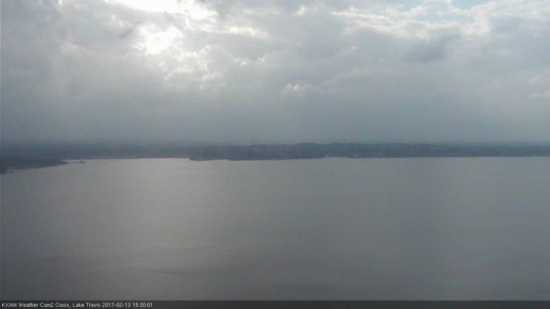 Lake Travis webcam, February 13, 2017 2:50 PM CT