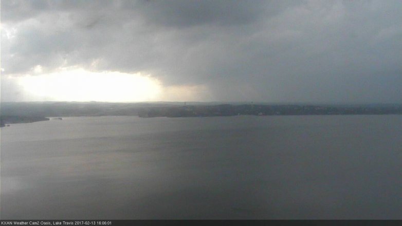 Lake Travis webcam, February 13, 2017 3:20 PM CT