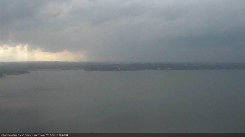 Lake Travis webcam, February 13, 2017 3:25 PM CT