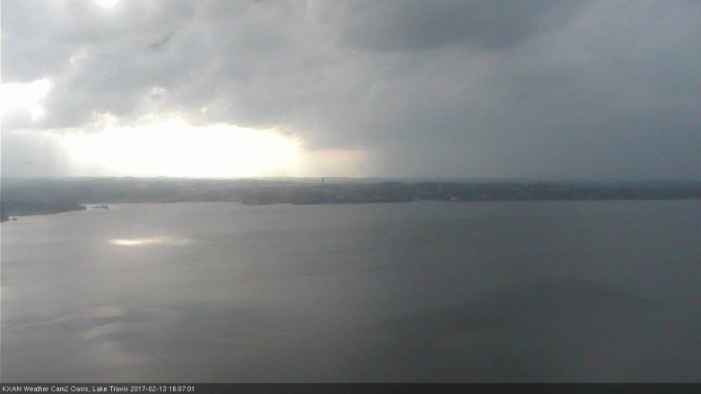 Lake Travis webcam, February 13, 2017 3:30 PM CT