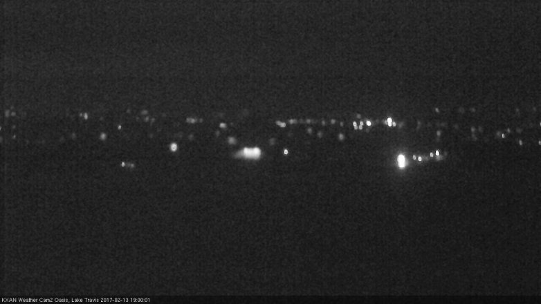 Lake Travis webcam, February 13, 2017 6:25 PM CT