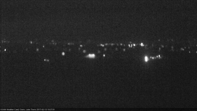 Lake Travis webcam, February 13, 2017 6:45 PM CT