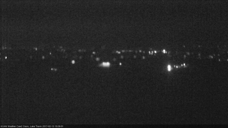 Lake Travis webcam, February 13, 2017 6:50 PM CT