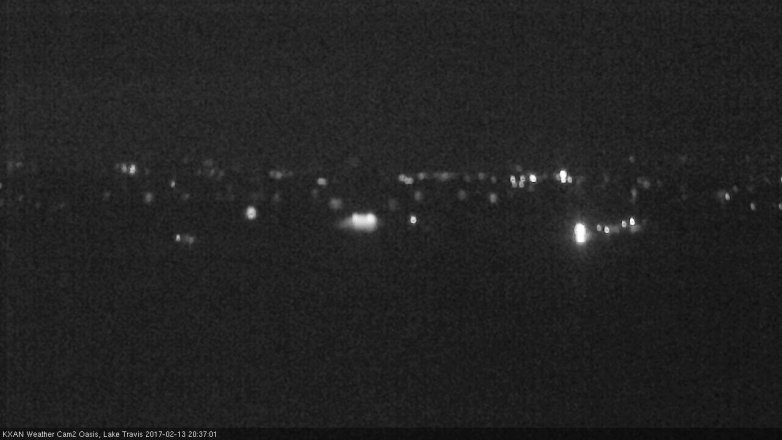 Lake Travis webcam, February 13, 2017 8:00 PM CT