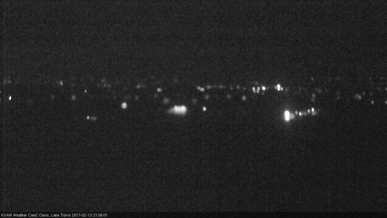 Lake Travis webcam, February 13, 2017 8:25 PM CT