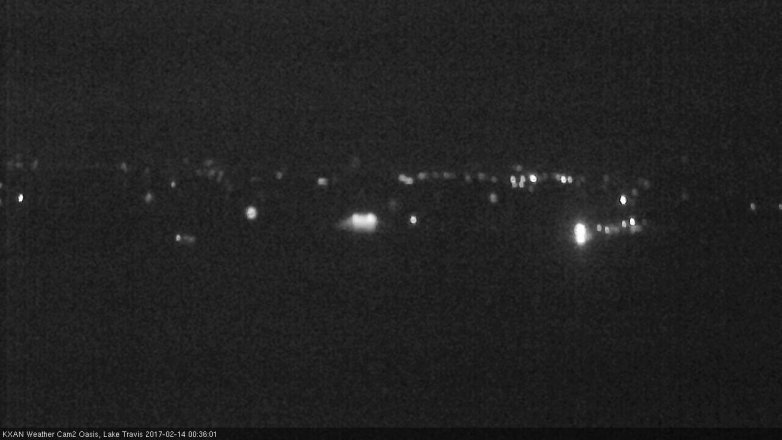 Lake Travis webcam, February 13, 2017 11:55 PM CT