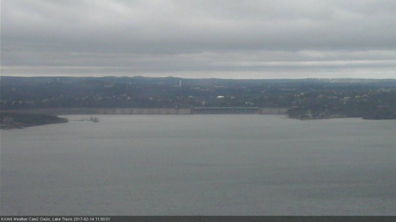 Lake Travis webcam, February 14, 2017 10:30 AM CT