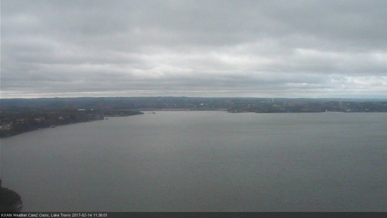 Lake Travis webcam, February 14, 2017 10:45 AM CT