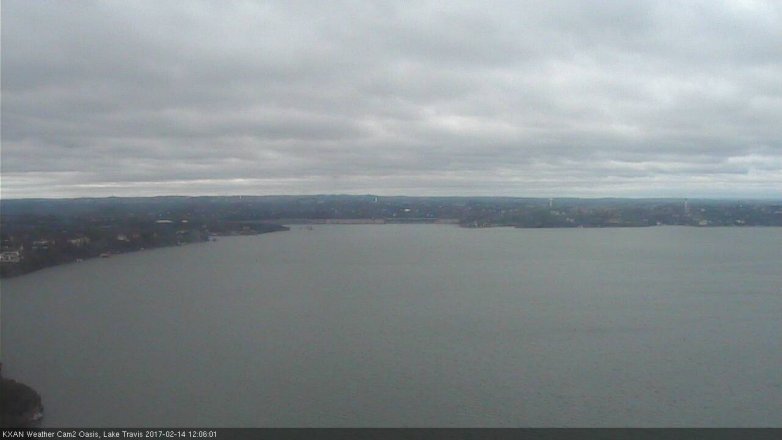 Lake Travis webcam, February 14, 2017 11:10 AM CT
