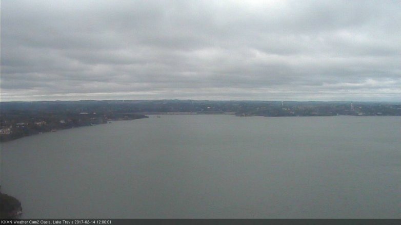 Lake Travis webcam, February 14, 2017 11:25 AM CT