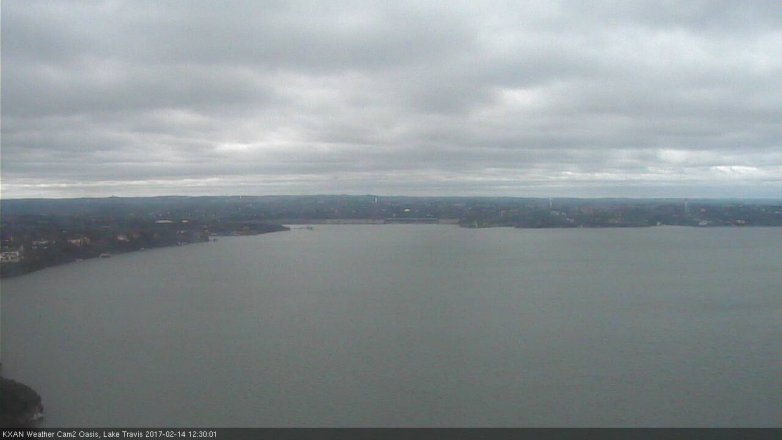 Lake Travis webcam, February 14, 2017 11:40 AM CT