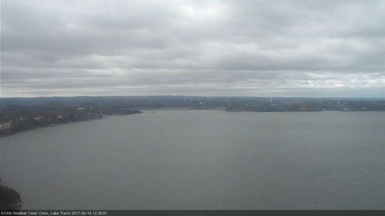 Lake Travis webcam, February 14, 2017 11:45 AM CT