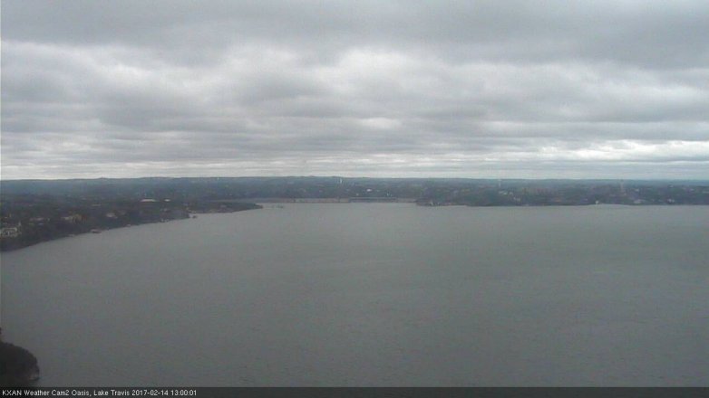 Lake Travis webcam, February 14, 2017 12:15 PM CT