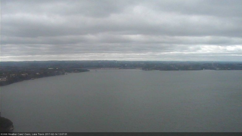 Lake Travis webcam, February 14, 2017 12:25 PM CT