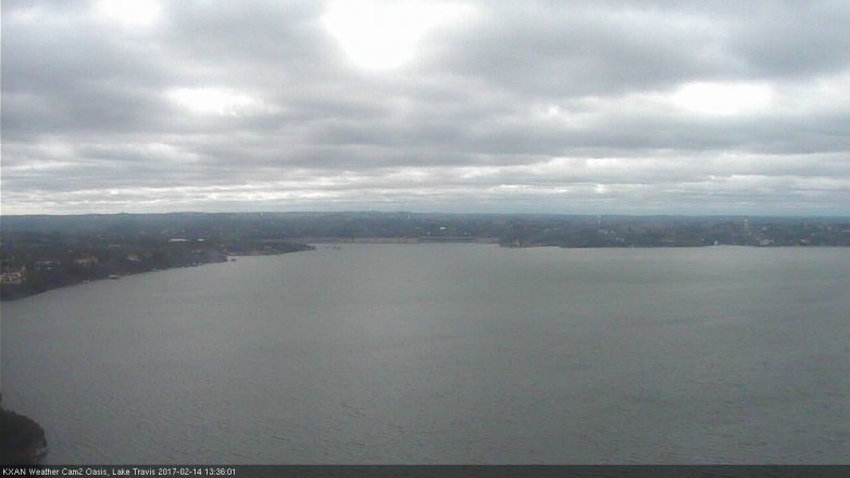Lake Travis webcam, February 14, 2017 12:40 PM CT