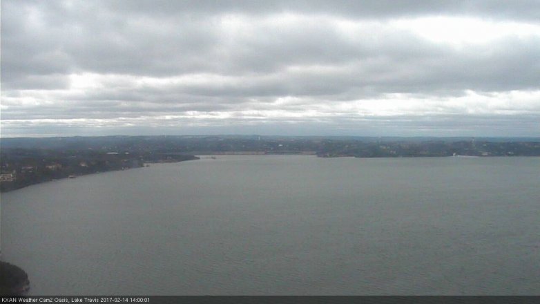 Lake Travis webcam, February 14, 2017 1:30 PM CT