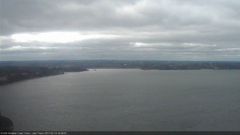 Lake Travis webcam, February 14, 2017 1:50 PM CT