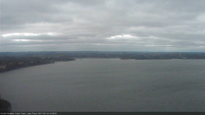 Lake Travis webcam, February 14, 2017 2:05 PM CT