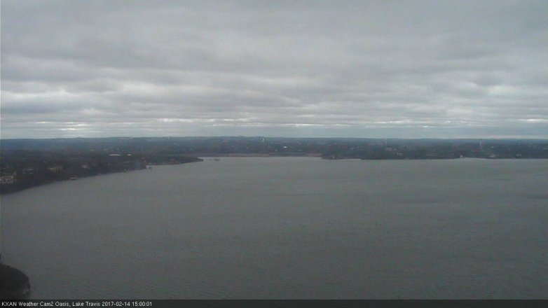 Lake Travis webcam, February 14, 2017 2:10 PM CT