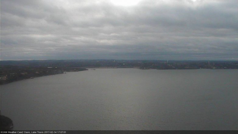 Lake Travis webcam, February 14, 2017 4:10 PM CT