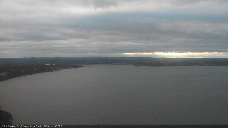Lake Travis webcam, February 14, 2017 4:50 PM CT
