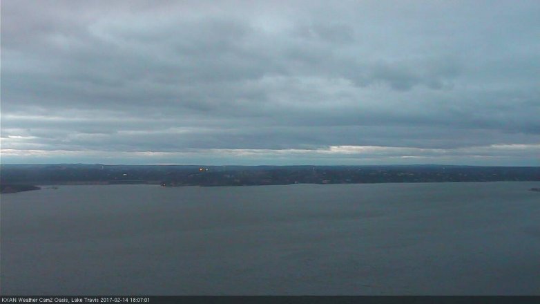 Lake Travis webcam, February 14, 2017 5:20 PM CT