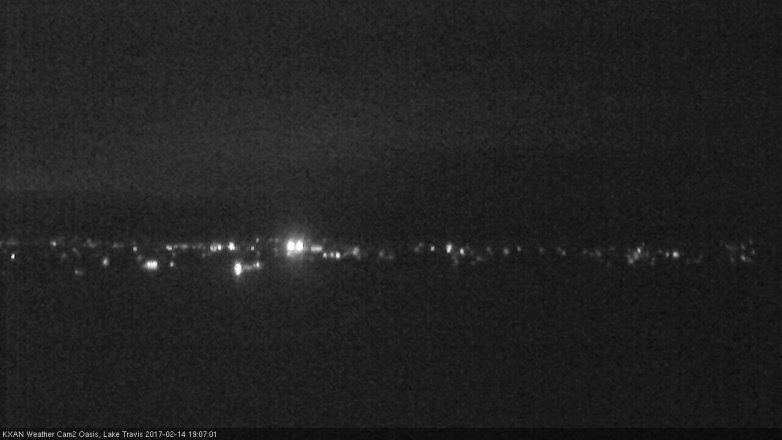 Lake Travis webcam, February 14, 2017 6:30 PM CT