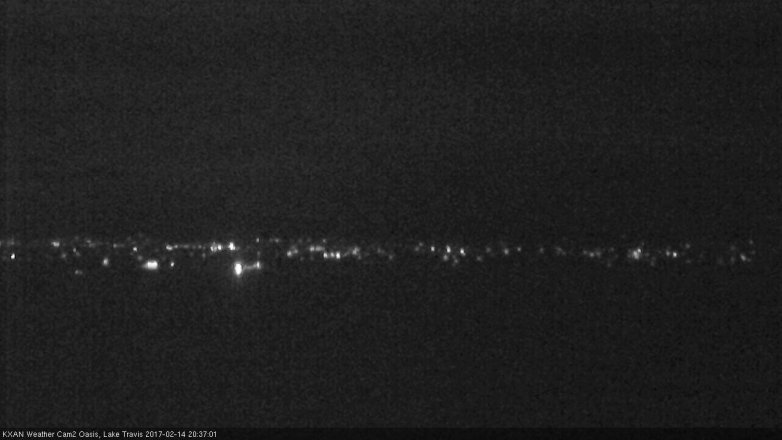 Lake Travis webcam, February 14, 2017 7:45 PM CT