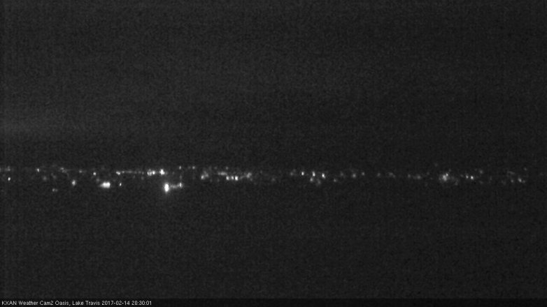 Lake Travis webcam, February 14, 2017 7:50 PM CT