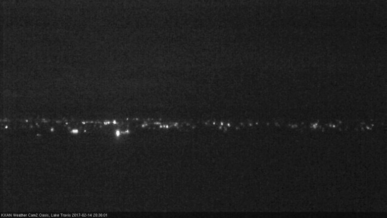 Lake Travis webcam, February 14, 2017 7:55 PM CT