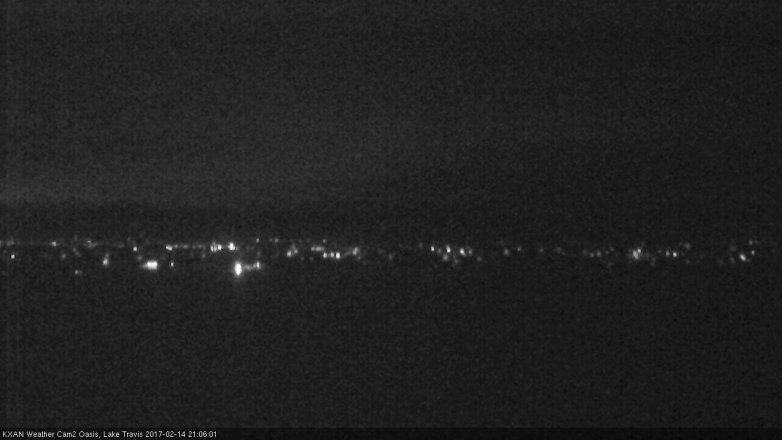 Lake Travis webcam, February 14, 2017 8:30 PM CT