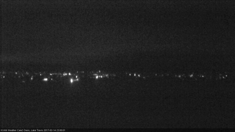 Lake Travis webcam, February 14, 2017 10:15 PM CT