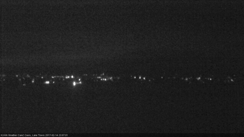 Lake Travis webcam, February 14, 2017 10:25 PM CT