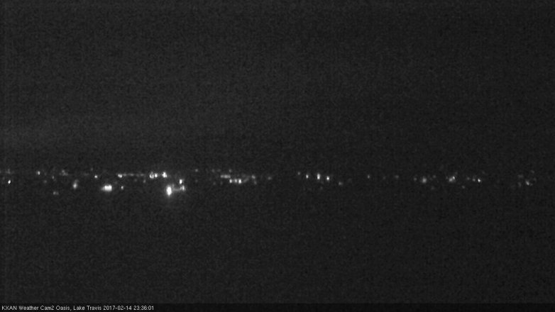 Lake Travis webcam, February 14, 2017 10:40 PM CT