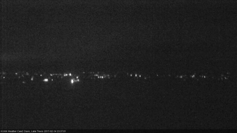 Lake Travis webcam, February 14, 2017 10:50 PM CT
