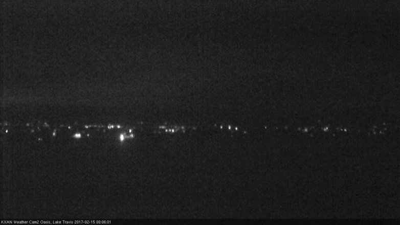 Lake Travis webcam, February 14, 2017 11:15 PM CT