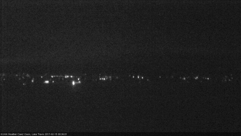 Lake Travis webcam, February 14, 2017 11:50 PM CT