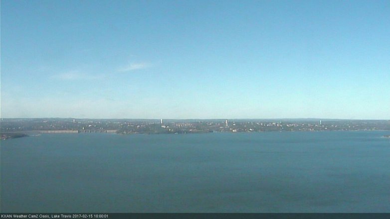 Lake Travis webcam, February 15, 2017 9:10 AM CT