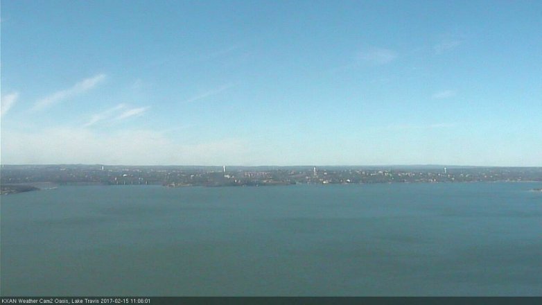 Lake Travis webcam, February 15, 2017 10:15 AM CT