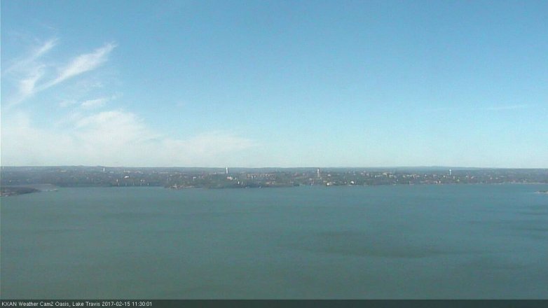 Lake Travis webcam, February 15, 2017 10:40 AM CT