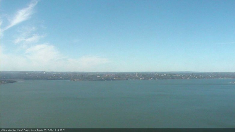 Lake Travis webcam, February 15, 2017 11:05 AM CT