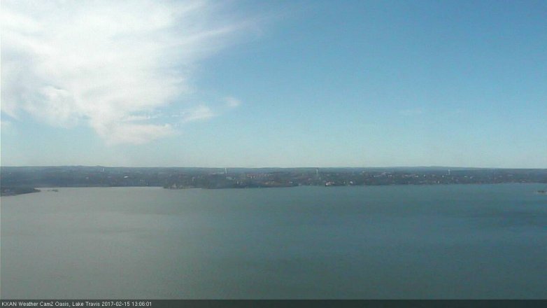 Lake Travis webcam, February 15, 2017 12:20 PM CT