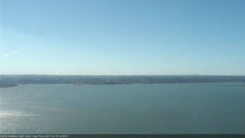 Lake Travis webcam, February 15, 2017 1:50 PM CT